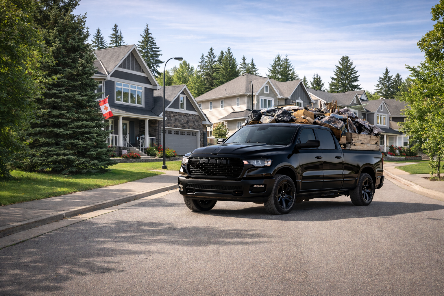 Clean Way Junk Removal pickup truck